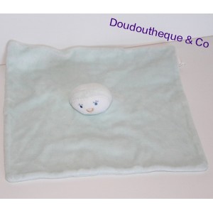 Doudou plat pingouin, oiseau CADET ROUSSELLE bleu 28 cm