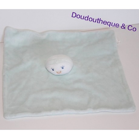 Doudou plat pingouin, oiseau CADET ROUSSELLE bleu 28 cm Doudou plat pingouin, oiseau CADET ROUSSELLE bleu 28 cm