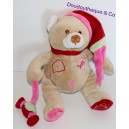 Orsetto peluche BABY NAT caramelle in mano 17 cm