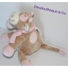 Musical plush Lola the cow NOUKIE'S beige pink scarf 20 cm