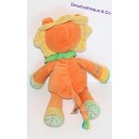 Doudou lion NICOTOY orange 30 cm