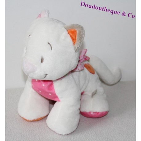 Célia cat plush toy NOUKIE'S Iris and Babette pink white 20 cm Célia cat plush toy NOUKIE'S Iris and Babette pink white 20 cm