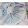 Doudou Kaninchen Tattoo BLANKIE und Unternehmen blau weiße Blume Gericht