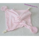 Doudou flat rabbit GIPSY pink big paws puppet 30 cm