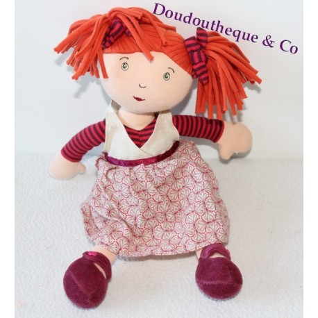 Poupee rousse MOULIN ROTY Zoe confettis 27 cm SOS doudou