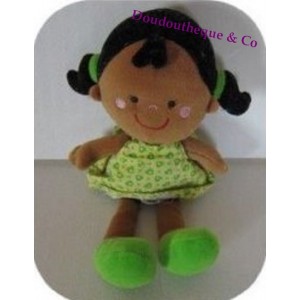 Peluche Poupée chiffon noire CREATIVTOYS kikou 25 cm