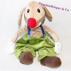 IKEA Klappar Zirkus Clown Hund Plüsch mit Maus auf dem Rücken 30 cm