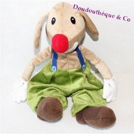 Plush dog Clown IKEA Klappar Circus with mouse on back 30 cm