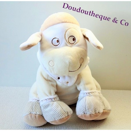 Schaf peluche MOTS D'ENFANTS Beige Creme Leclerc Leclerc Schaf peluche MOTS D'ENFANTS Beige Creme Leclerc Leclerc