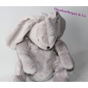 Doudou coniglio DPAM grigio chiaro Dallo stesso allo stesso peluche 24 cm
