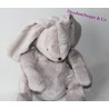 Conejo Doudou DPAM gris claro Del mismo al mismo peluche 24 cm
