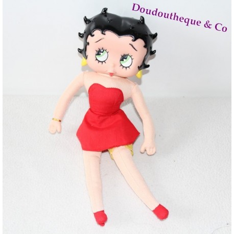 Betty Boop PLAY BY PLAY vestido de cabeza de plástico rojo 37 cm