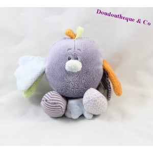 Doudou uccello NOUKIE'S Arthur e Merlin viola 15 cm