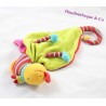 Doudou plat marionnette Clown Capucin MOULIN ROTY Dragobert arlequin rouge