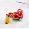 Doudou plat marionnette Clown Capucin MOULIN ROTY Dragobert arlequin rouge