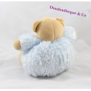 Doudou Bear KALOO fur fur sky blue 15 cm