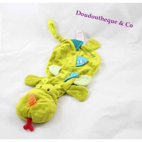 Doudou flach Walter der Drache LILLIPUTIENS grüne Puppe 40 cm