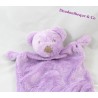 Flat blanket bear SIMBA TOYS Benelux purple rectangle Nicotoy 26 cm