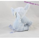 Doudou petit éléphant TARTINE ET CHOCOLAT bleu 12 cm