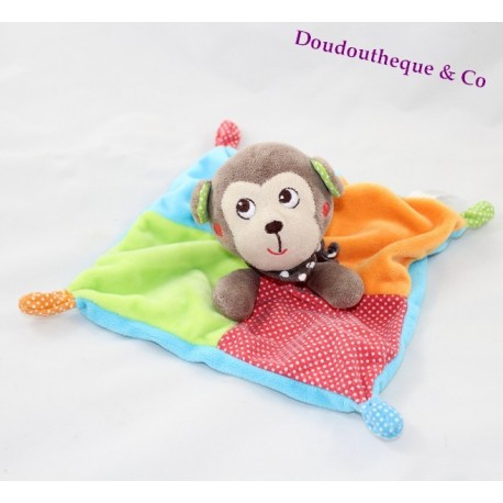 Peluche Singe NICOTOY woodstock gris ventre rayé couleur 32 cm Peluche Singe NICOTOY woodstock gris ventre rayé couleur 32 cm