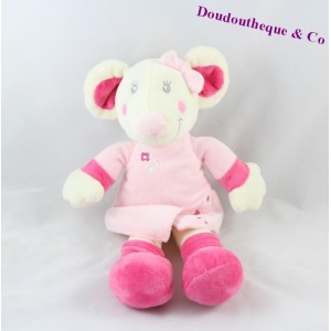 Doudou souris VETIR rose 25cm