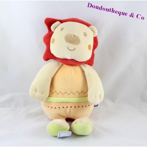 Peluche, doudou lion SUCRE D'ORGE 33cm