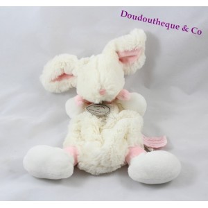 Cuddly dish rabbit Candy DOUDOU ET COMPAGNIE pink and white 25 cm