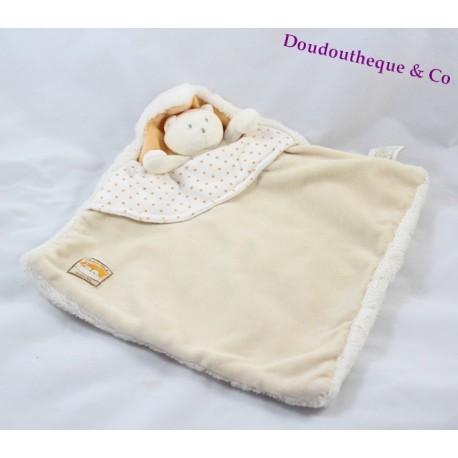 Tragen Sie flache Doudou MOULIN ROTY Stift und Flunder Beige 25 cm Bett