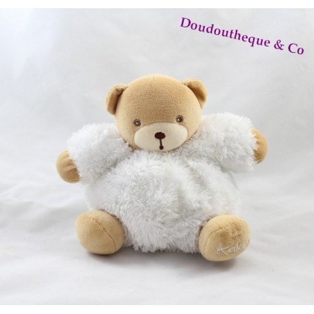 Doudou Ours KALOO fur fourrure blanc 16 cm