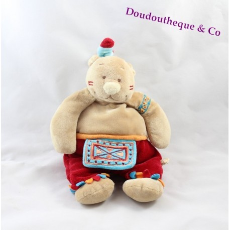 Doudou NOUKIE Bär indische Sammlung Kaya und Pinto 26 cm Doudou NOUKIE Bär indische Sammlung Kaya und Pinto 26 cm