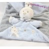 Decke flaches Kaninchen NICOTOY blau Abc Streifen Aufsatz Nippel Kaninchen 23 cm