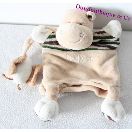 Doudou marionnette hippopotame BABY NAT 26cm Doudou marionnette hippopotame BABY NAT 26cm