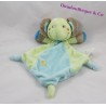 Flat blanket Elephant NICOTOY 30 cm blue and green