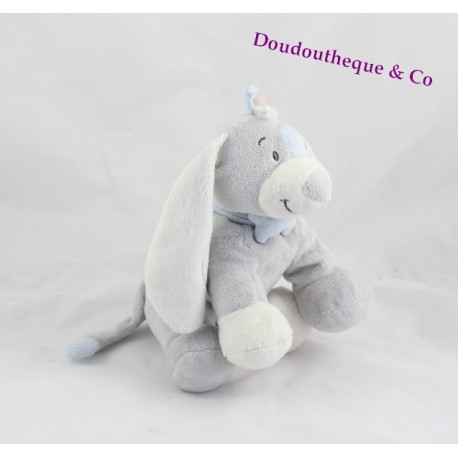 Hund Don Arthur NOUKIE blau und grau 17 cm Hund Don Arthur NOUKIE blau und grau 17 cm