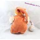 Peluche Canard Banjo DOUDOU ET COMPAGNIE orange marionnette