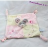 Doudou flat Mouse GIPSY pink leaves green puppet paws