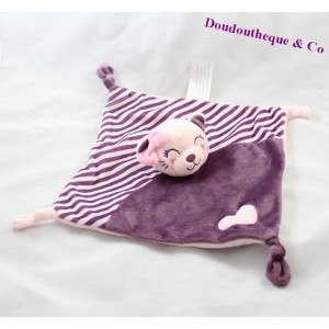 KIMBALOO Bär Flache Decke Herz Lila Rosa 4 Schleifen 25 cm