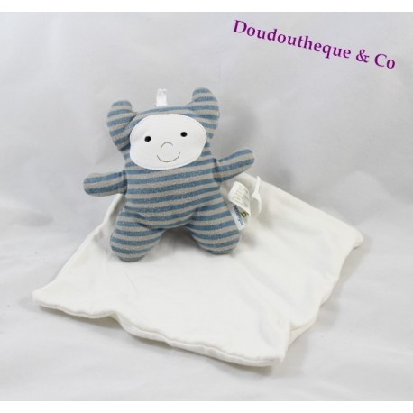 Doudou Poussin Poule Oiseau BERLINGOT mouchoir blanc 18 cm Doudou Poussin Poule Oiseau BERLINGOT mouchoir blanc 18 cm