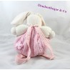 Sac à dos peluche lapin KALOO Liliblue rose laine 30 cm