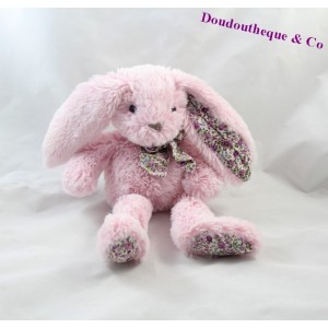Historia de Doudou conejo de oso, abrazos de los amigos color de rosa de 26 cm