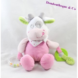 Doudou Kuh Aktivität Worte von Kindern Rosa 26 cm