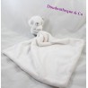 Doudou mouchoir panda blanc gris grand carré doudou 49 cm