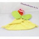 Doudou Fée Katherine Roumanoff jaune marionnette fleur