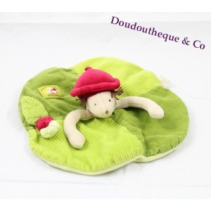 Doudou plat Balthazar vert MOULIN ROTY