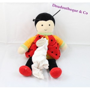 Doudou mouchoir coccinelle DOUDOU ET COMPAGNIE Cocci doux 30cm