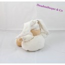 Doudou Bear DOUDOU ET COMPAGNIE white harlequin ball 24 cm