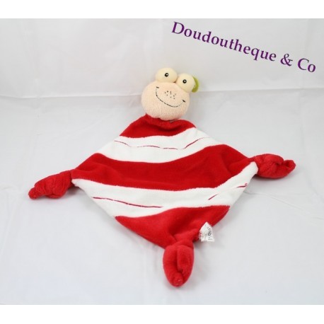 Doudou flacheS insekt SquareBlanc Frosch Ameise Schmetterling rot weiß Diamant Doudou flacheS insekt SquareBlanc Frosch Ameise Schmetterling rot weiß Diamant
