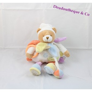 Peluche Ours DOUDOU ET COMPAGNIE Pantin d'activités Nuage de couleurs