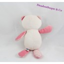 Doudou gato flor blanca rosa vistosidad caña