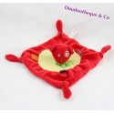 Blankie bear NICOTOY red and yellow scarf dish 21 cm Green